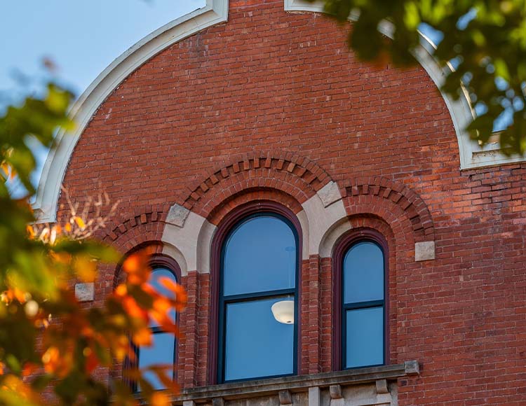 Windows of Marshall-Adams Hall