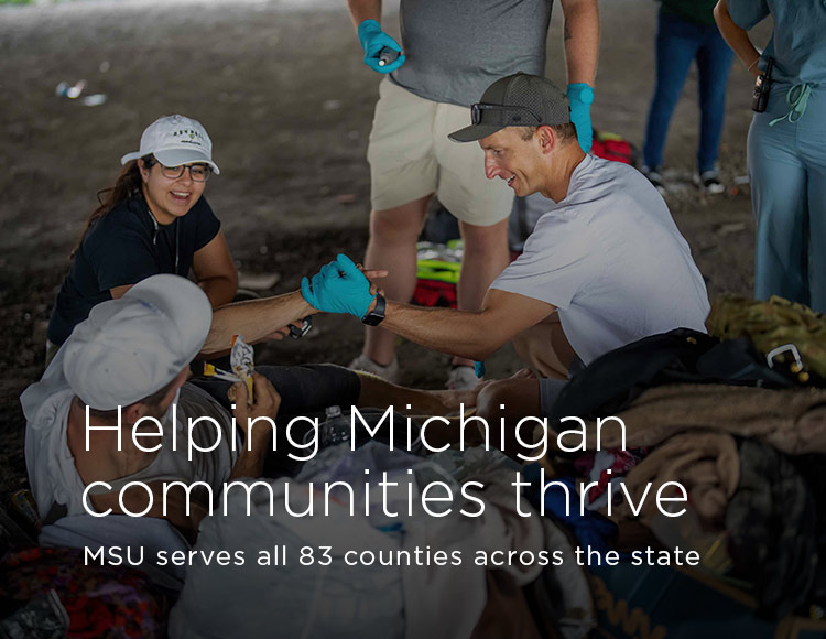 Helping Michigan communities thrive: MSU serves all 83 counties across the state