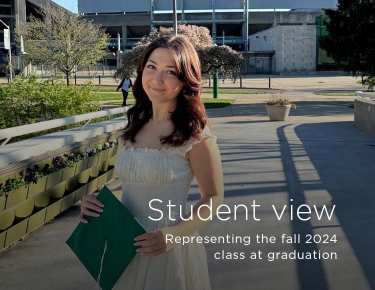 Student view: Representing the fall 2024 class at graduation