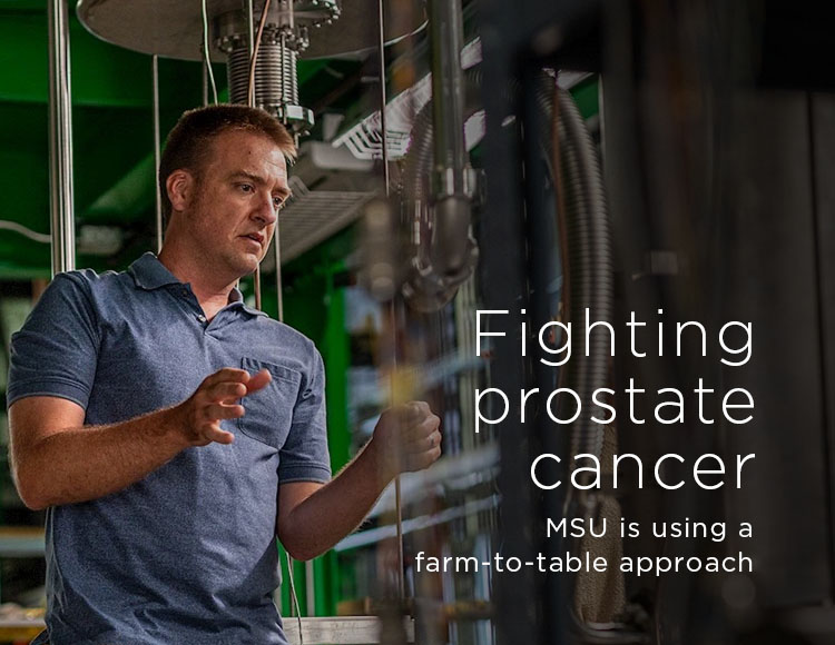 Fighting prostate cancer: MSU is using a farm-to-table approach