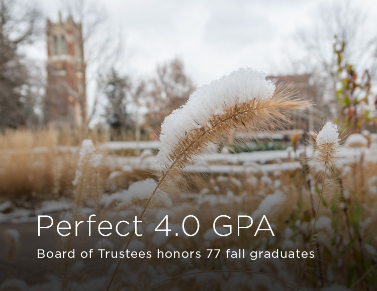 Perfect 4.0 GPA: Board of Trustees honors 77 fall graduates