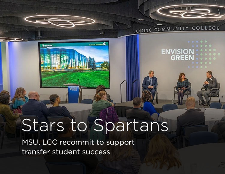 Stars to Spartans: MSU, LCC recommit to support transfer student success