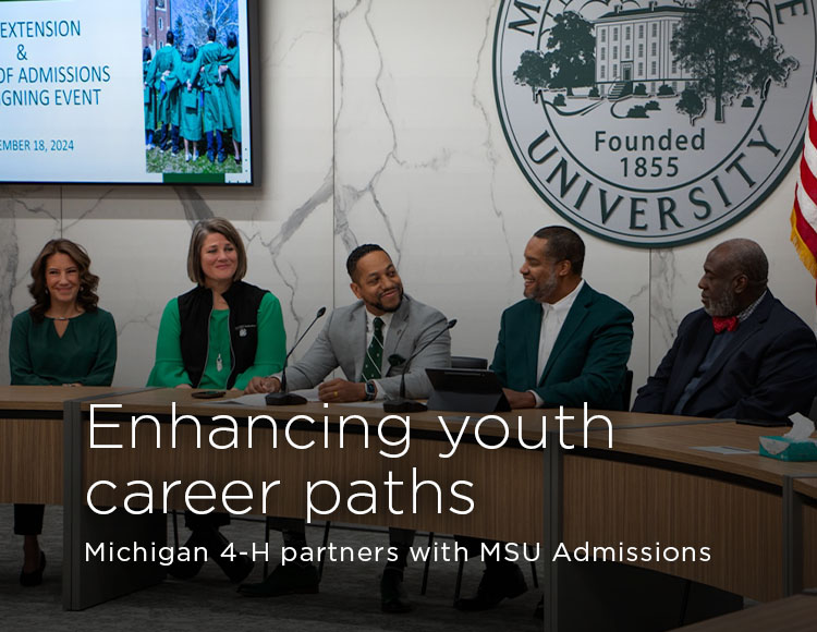 Enhancing youth career paths: Michigan 4-H partners with MSU Admissions